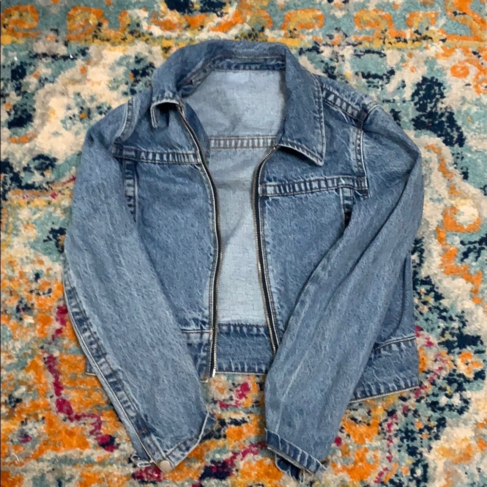 JOHN GALT (BRANDY MELVILLE) CROPPED DENIM JACKET